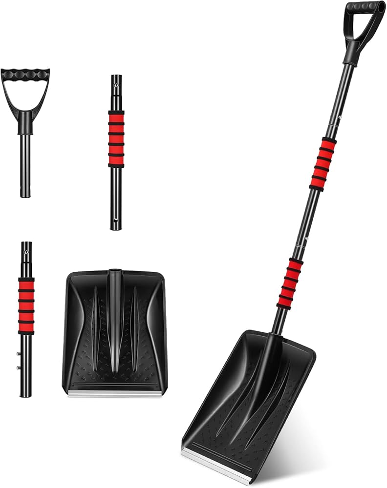 Amazon | OUNONA スコップ 雪かき 車載 スコップ 伸縮式 81cm～107cm